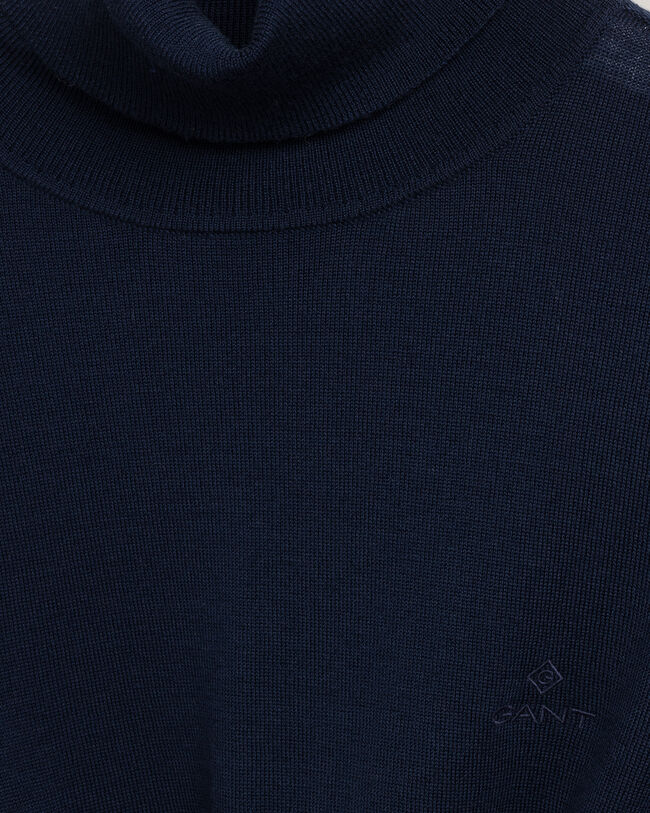 Jersey con cuello de cisne en lana merino lavable