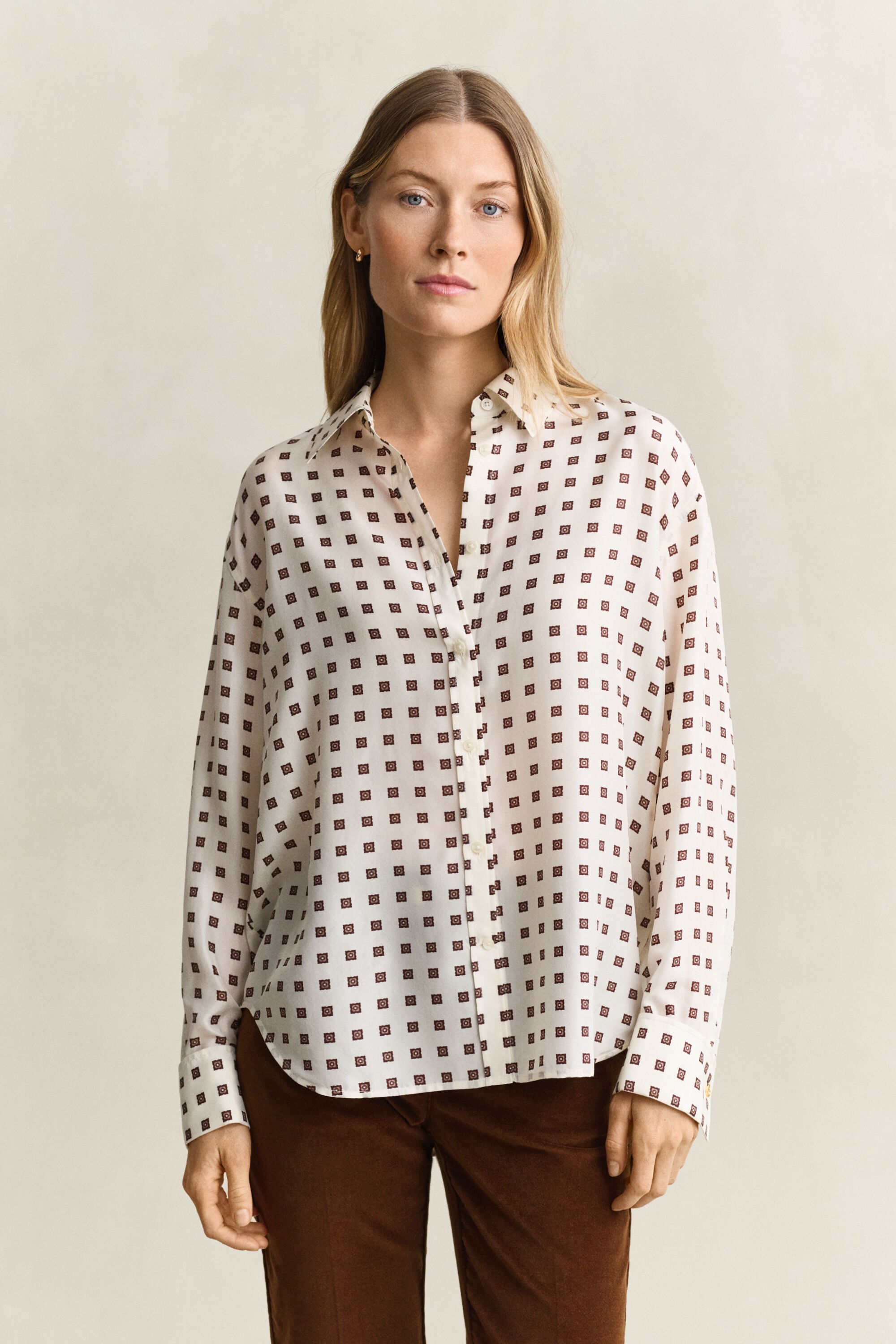 Blusa de seda habotai