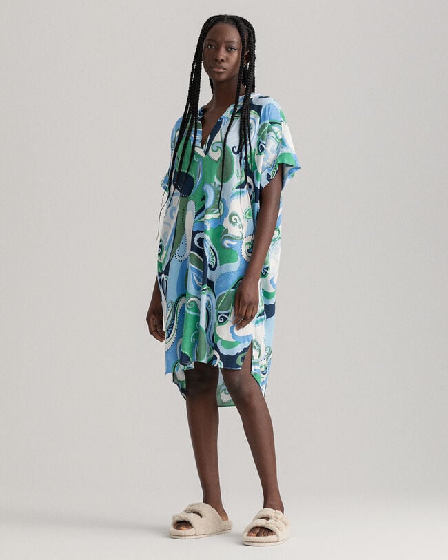 Túnica con estampado de cachemir