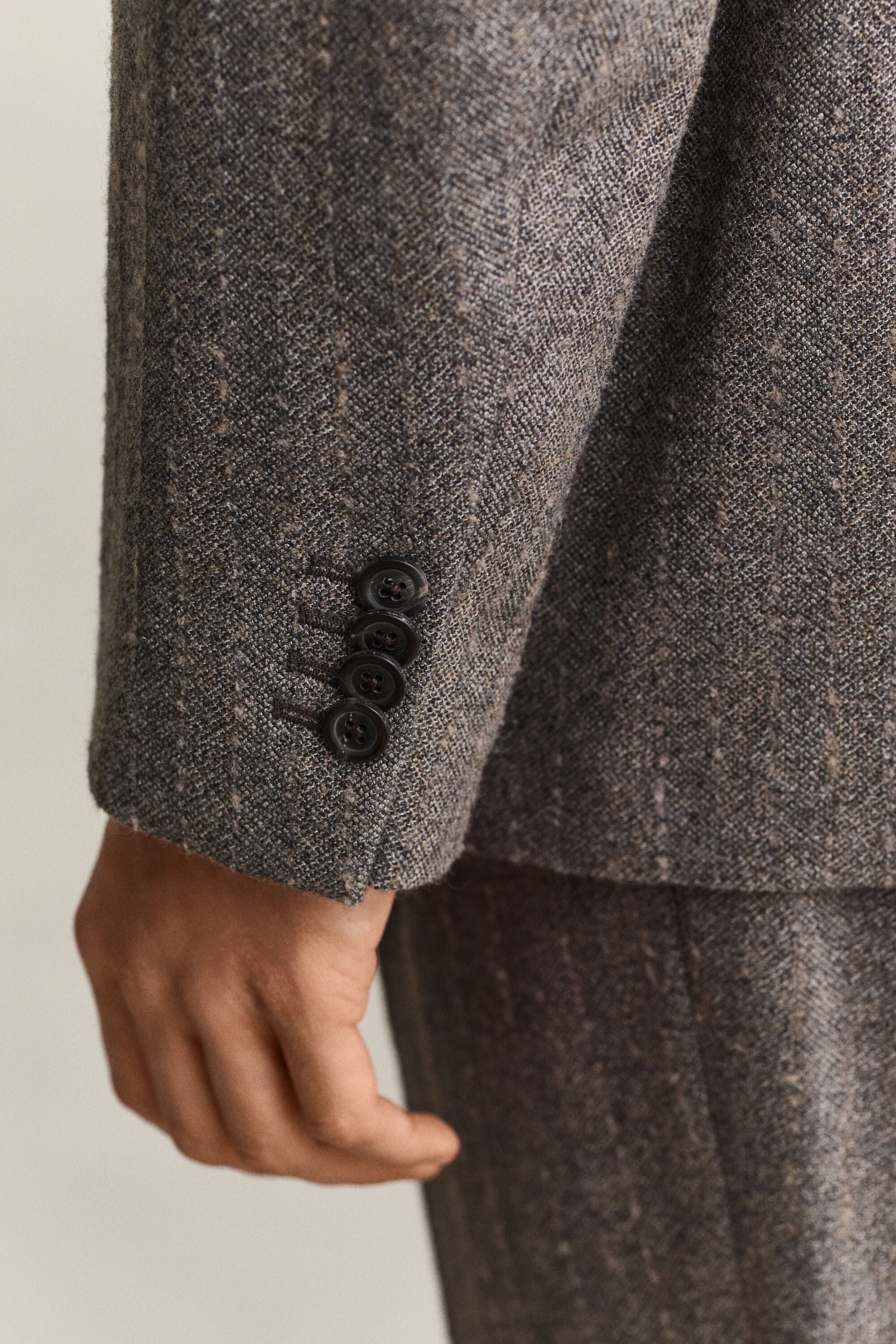 Chaqueta de traje de raya diplomática