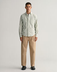 Camisa Regular Fit de rayas anchas en velarte