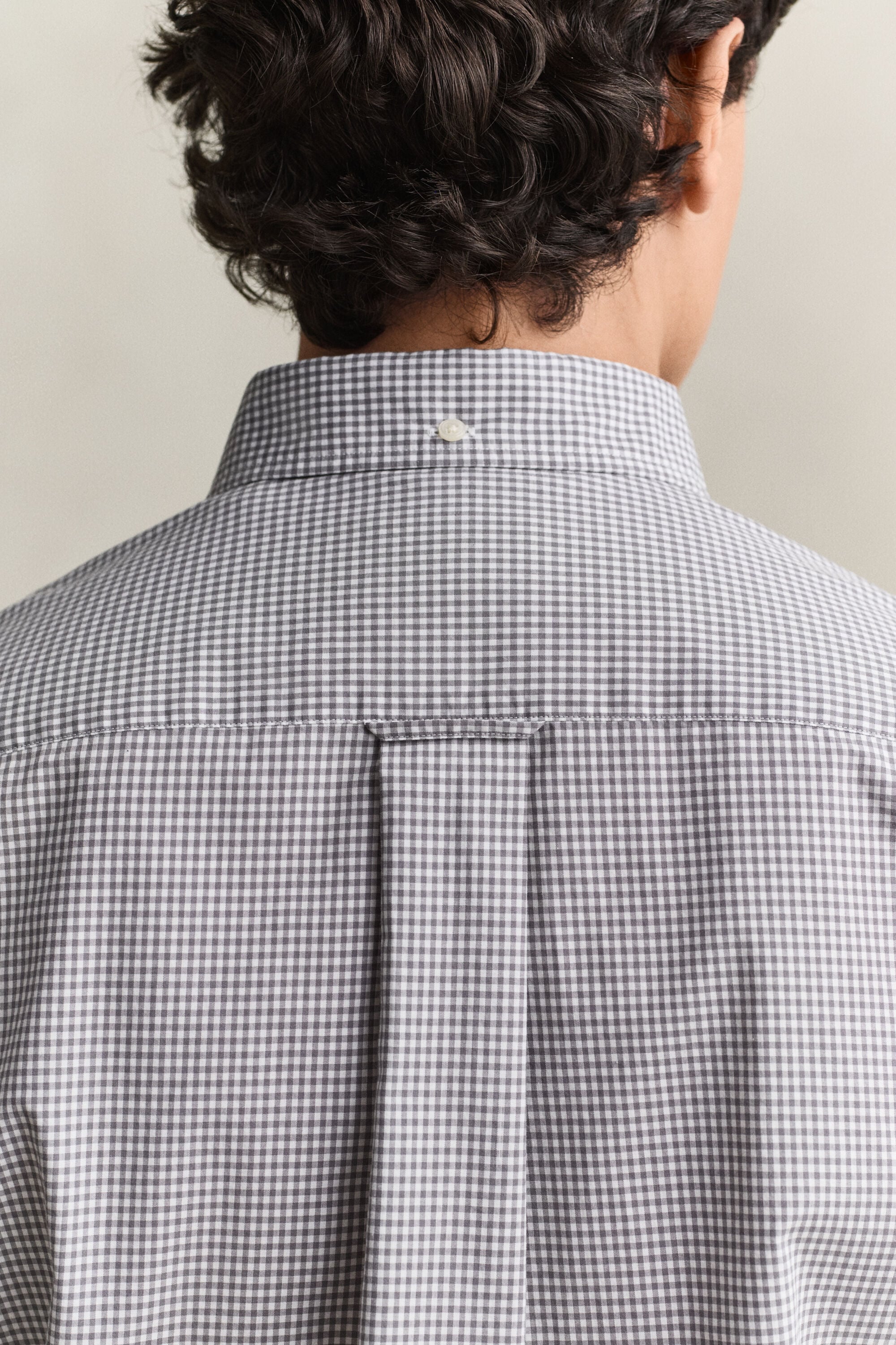 Camisa clásica de popelina de cuadros Vichy