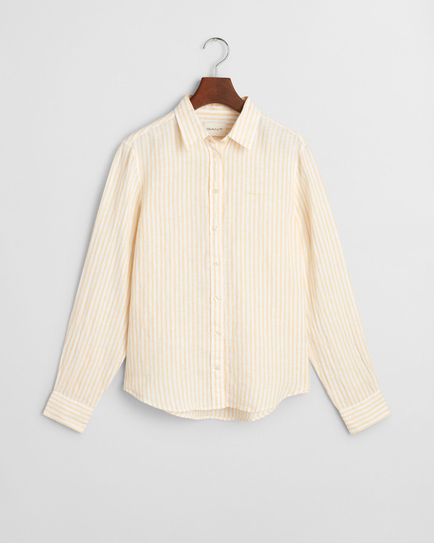 Camisa Regular Fit de lino a rayas