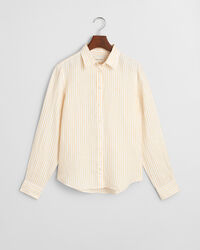 Camisa Regular Fit de lino a rayas