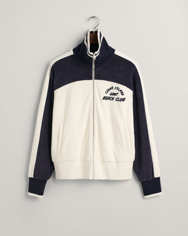 Chaqueta Terry Cloth con cremallera