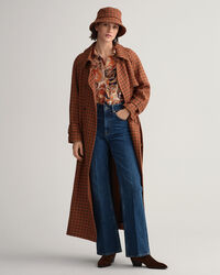 Camisa Regular Fit de seda y algod&oacute;n con estampado de cachemir