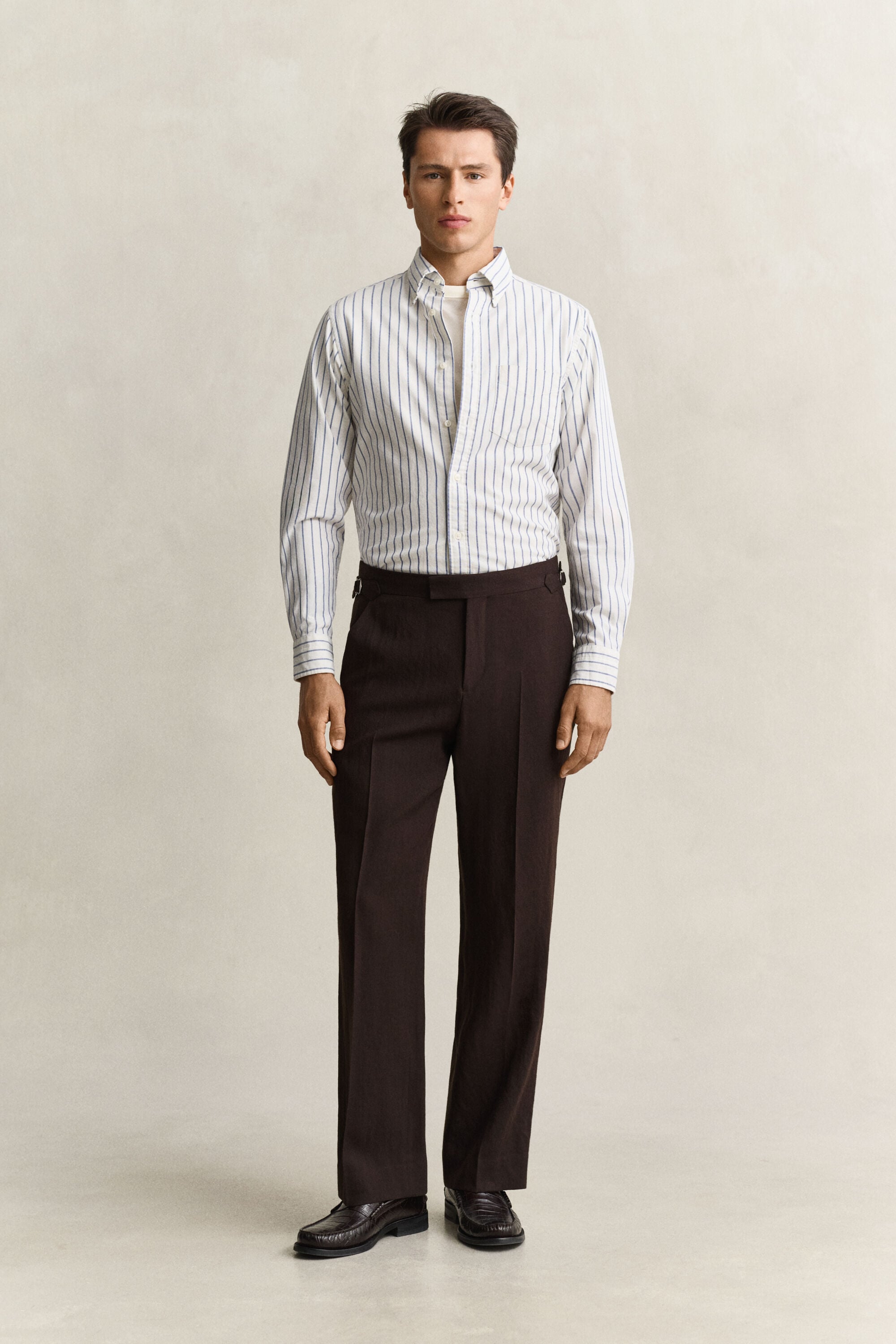 Pantalones de traje de lana