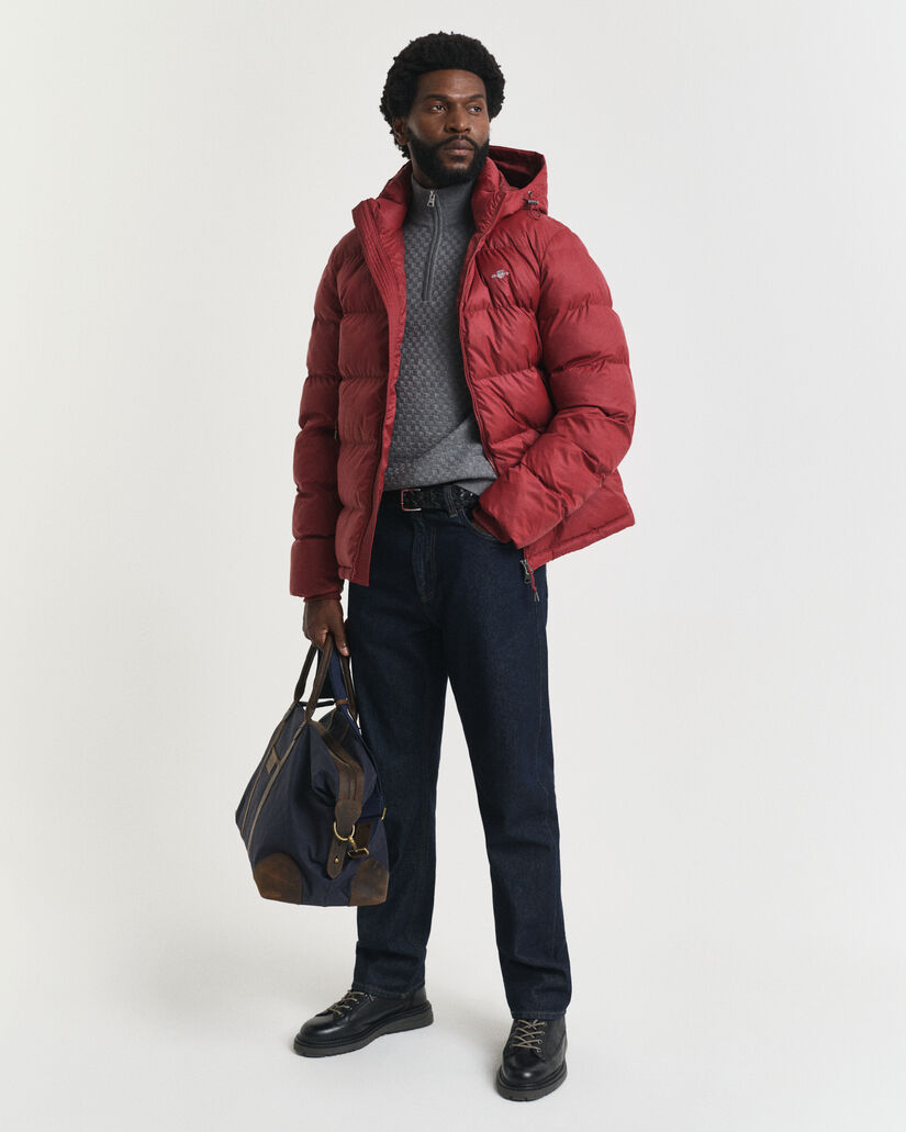 Jersey con media cremallera y microtextura