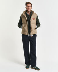 Jersey con media botonadura en mezcla de lana con nepps