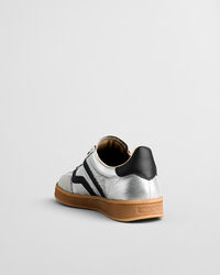 Zapatillas Cuzima de piel metalizada