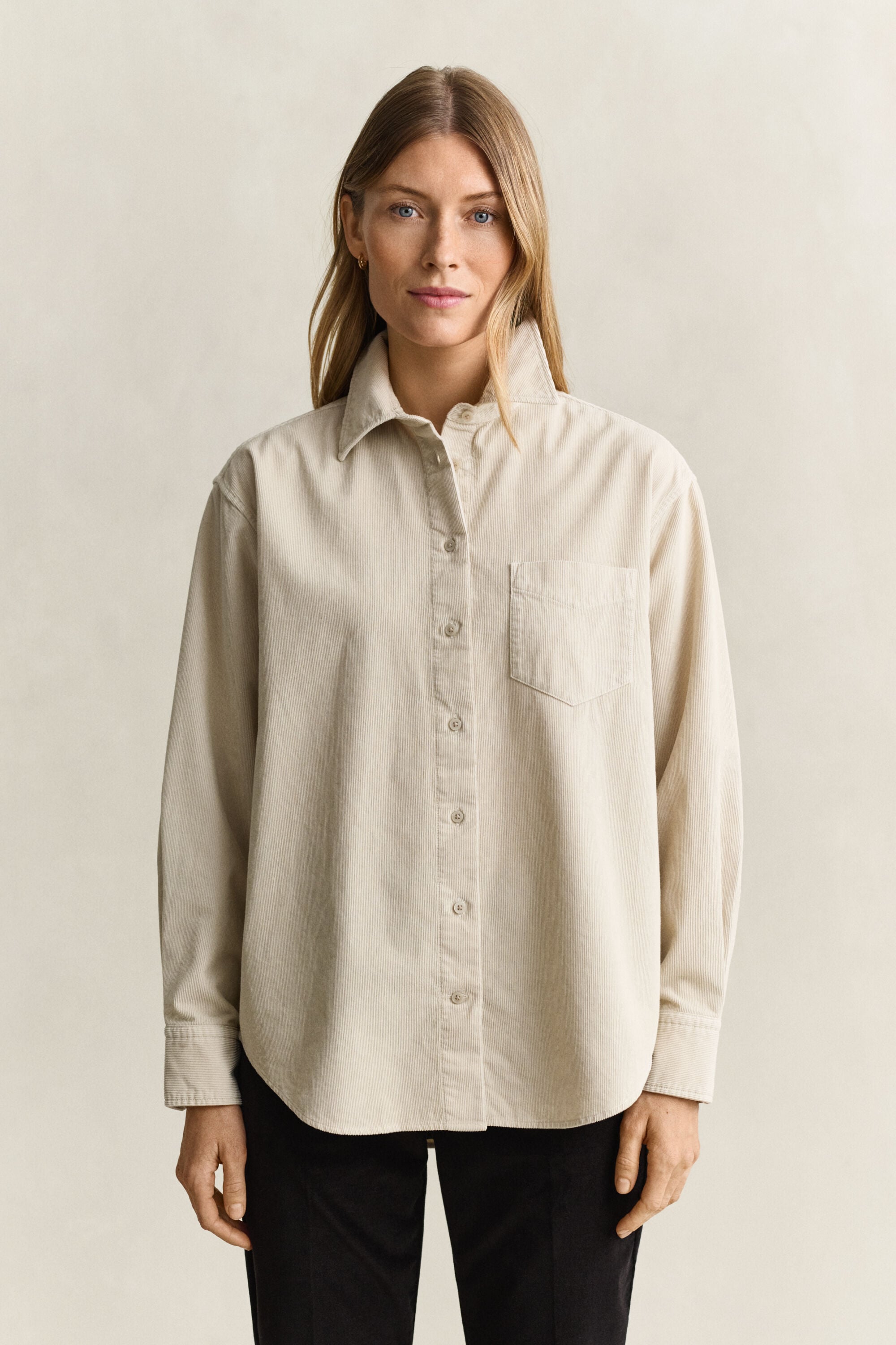 Camisa Relaxed Fit de pana