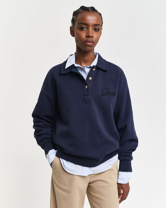 Sudadera Rugger con inscripción