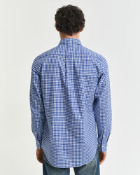 Camisa Regular Fit clásica de popelina a cuadros Vichy