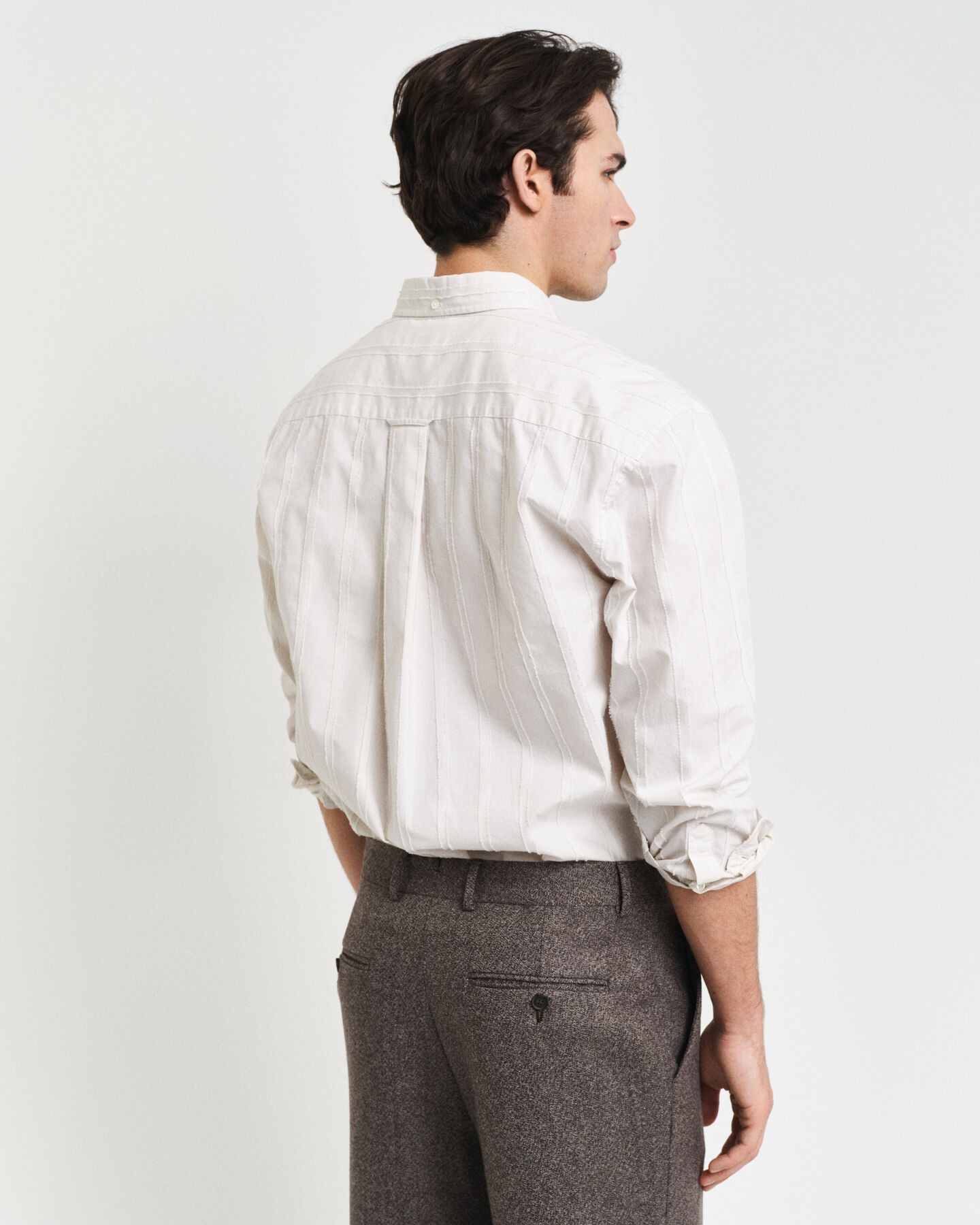 Camisa Relaxed Fit a rayas con textura
