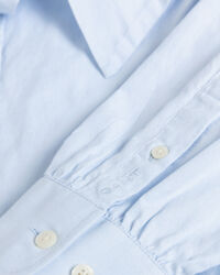 Camisa Oxford de manga abullonada con lazo