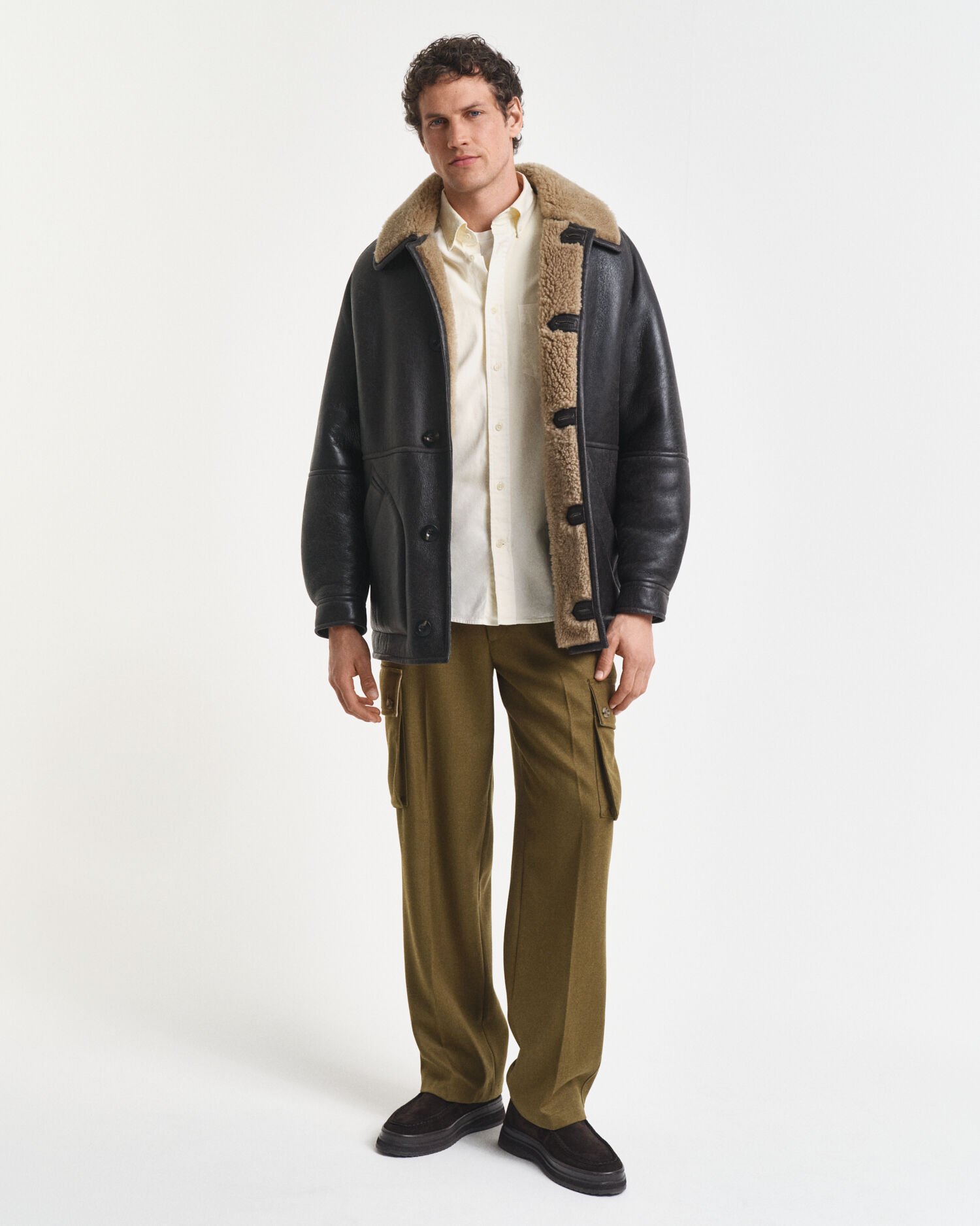 Camisa Regular Fit de sarga