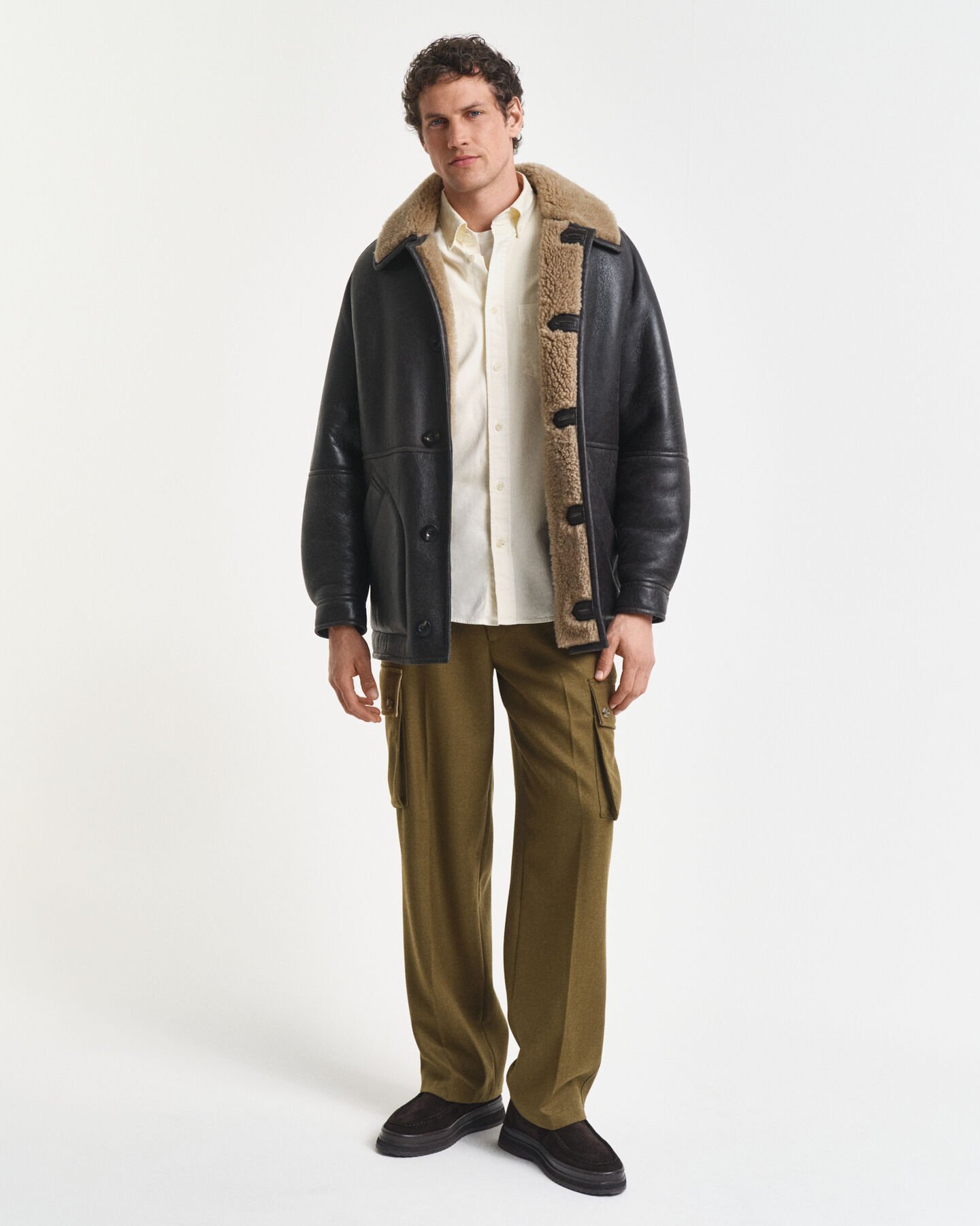 Camisa Regular Fit de sarga