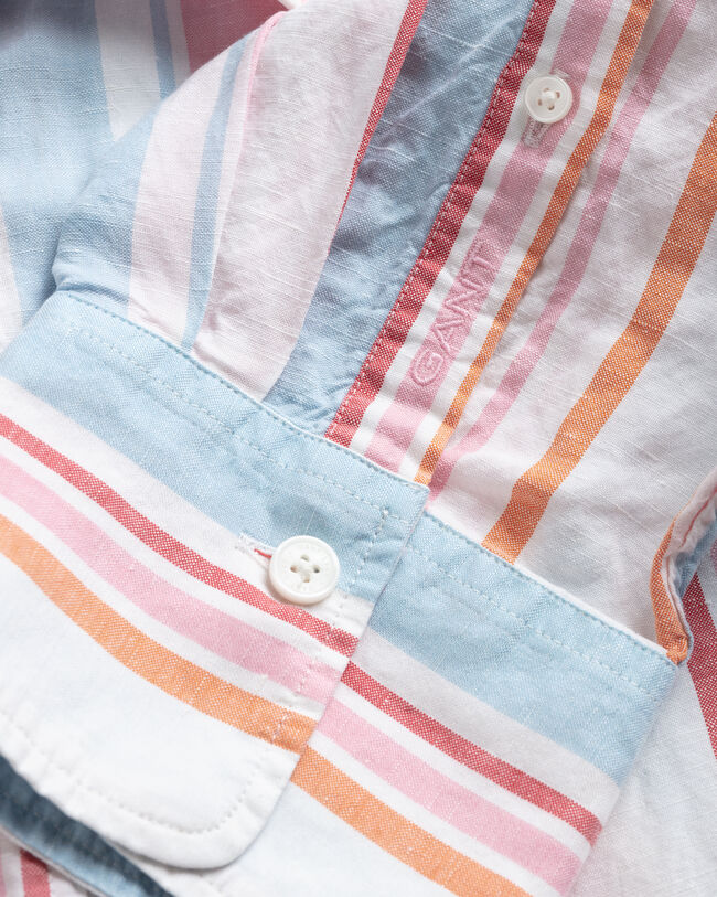 Camisa extragrande con varios diseños de rayas