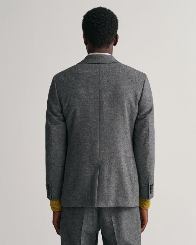 Americana de traje con diseño de espiga