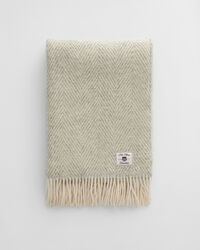 Colcha de lana con diseño de espiga