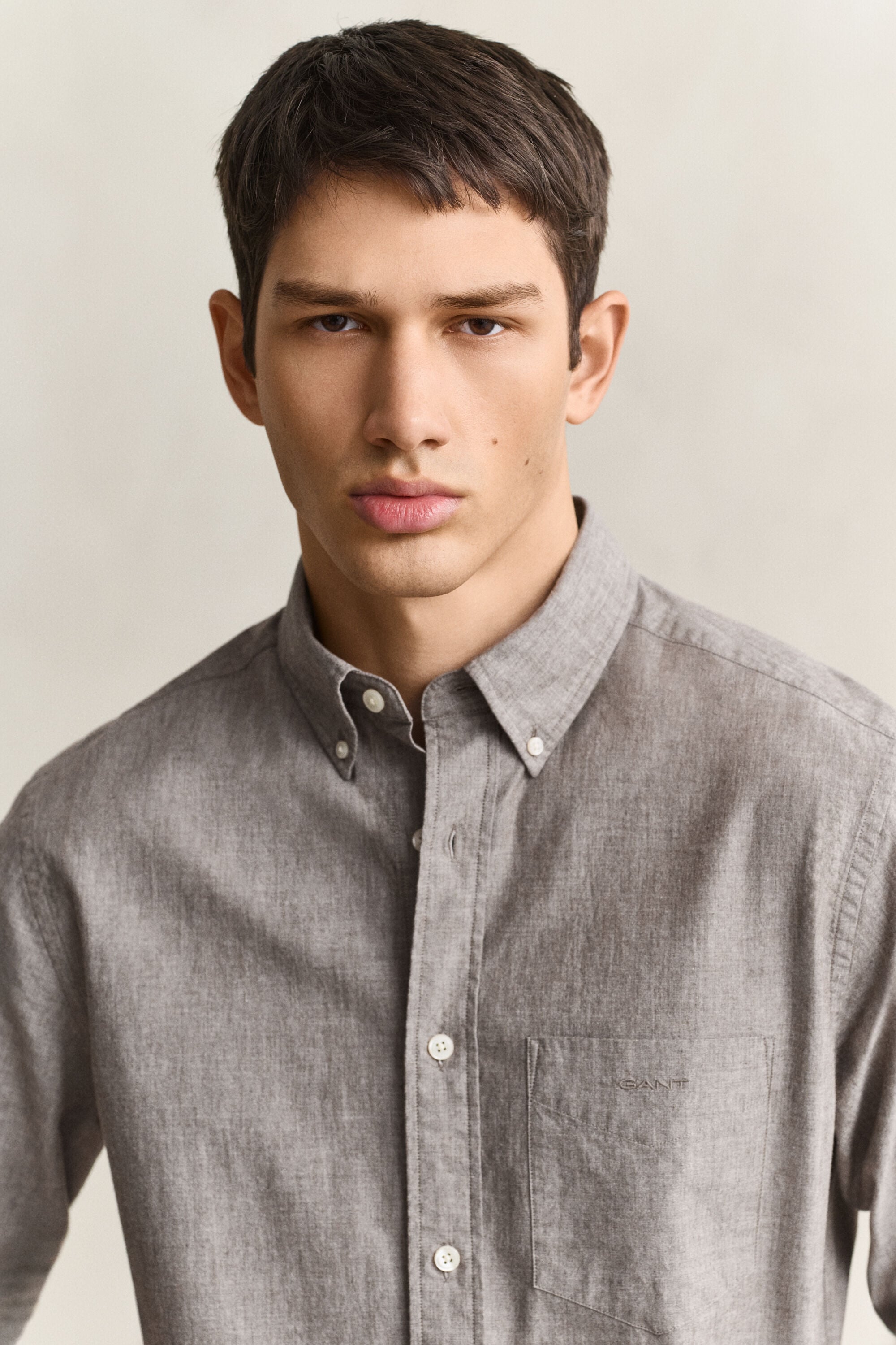 Camisa de popelina jaspeada Archive
