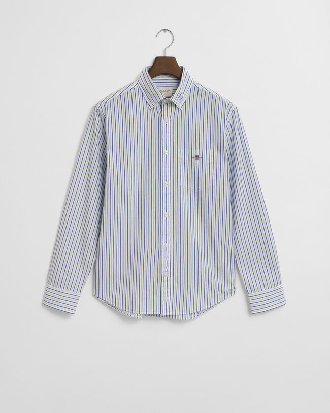 Camisa Regular Fit clásica de popelina a rayas