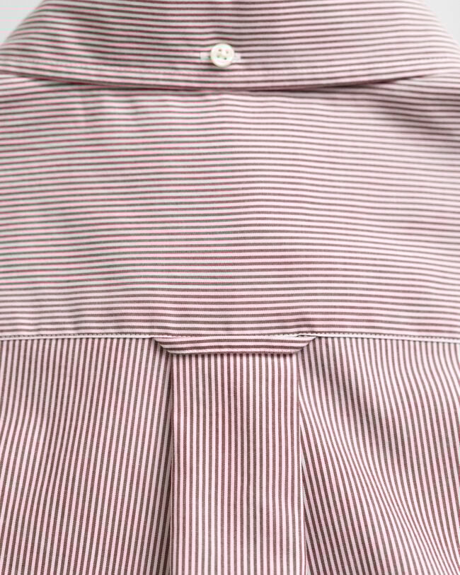 Camisa Regular Fit clásica de popelina a rayas finas