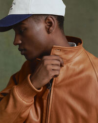 Cazadora Harrington de piel