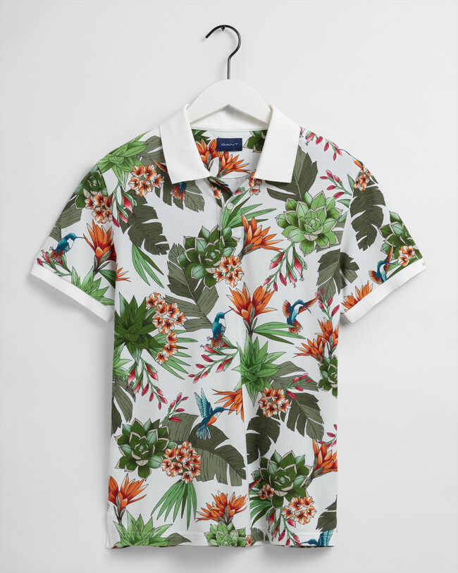 Rugger de piqué con estampado Humming Garden