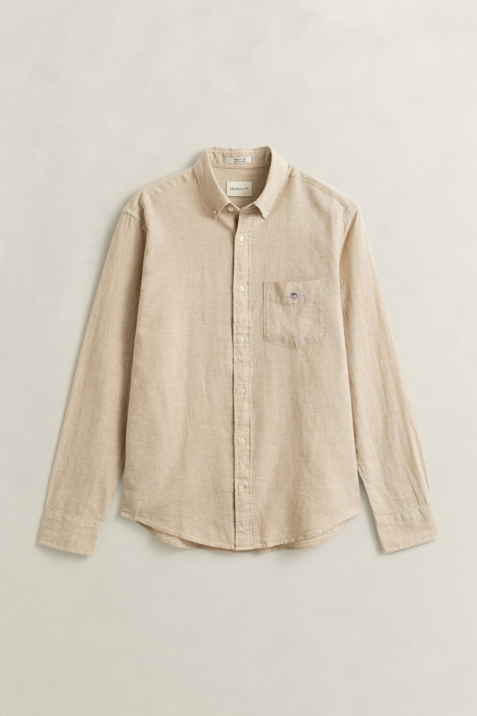 Camisa de mezcla de lino