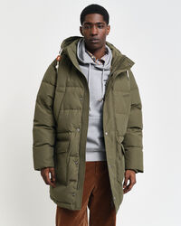 Chaqueta de plumón gruesa de largo medio