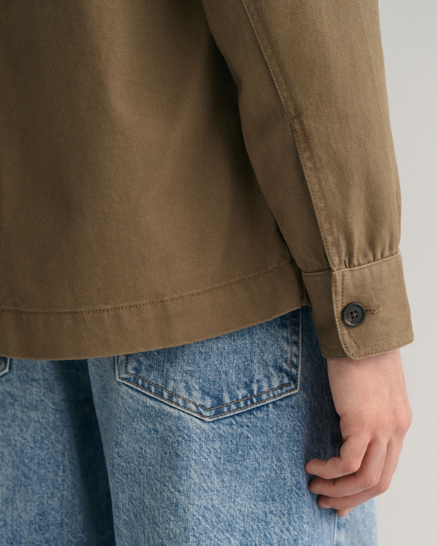 Sobrecamisa de sarga cepillada