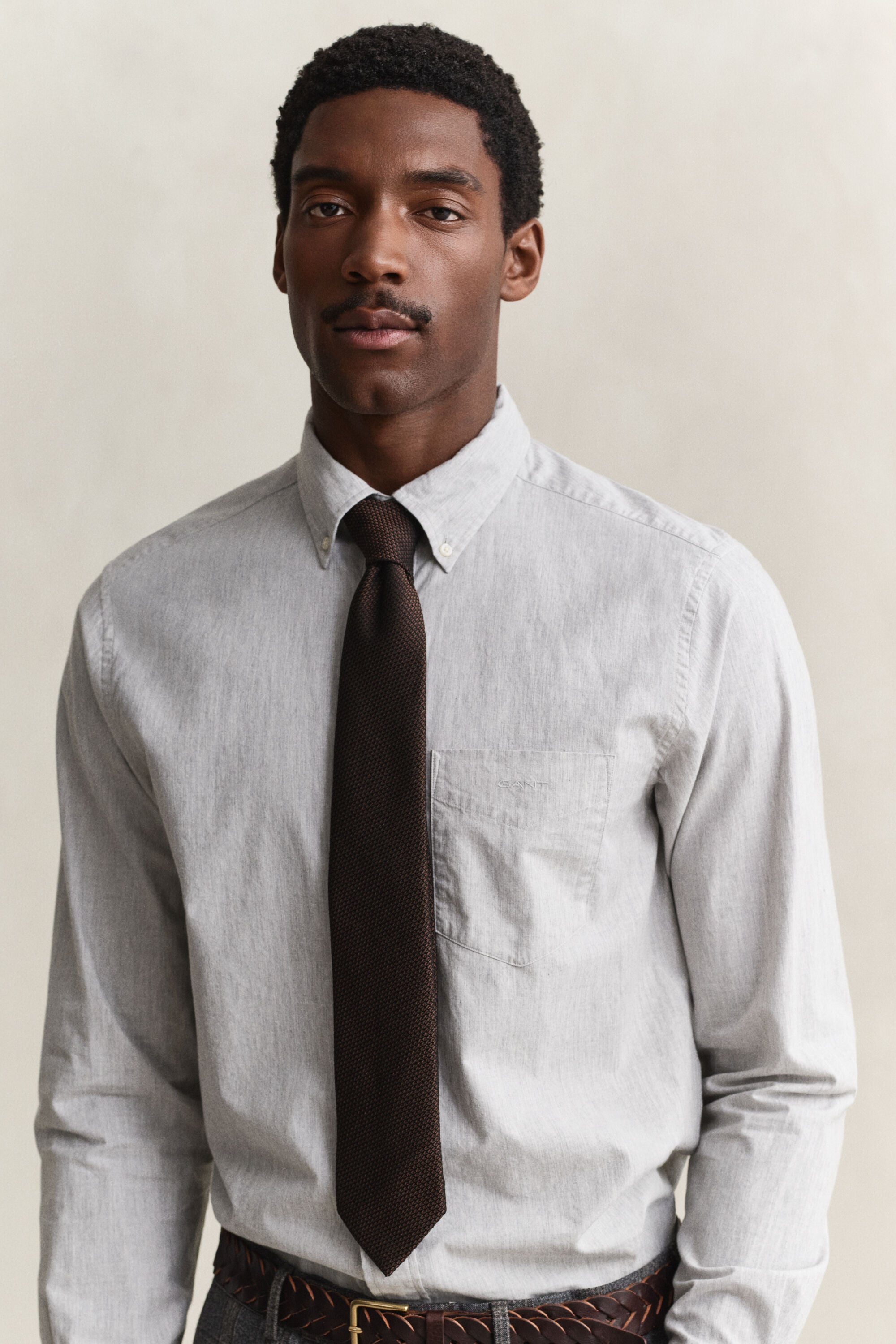 Camisa de popelina jaspeada Archive