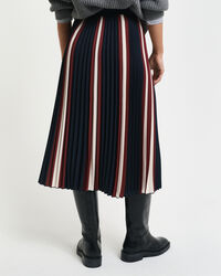 Falda plisada a rayas