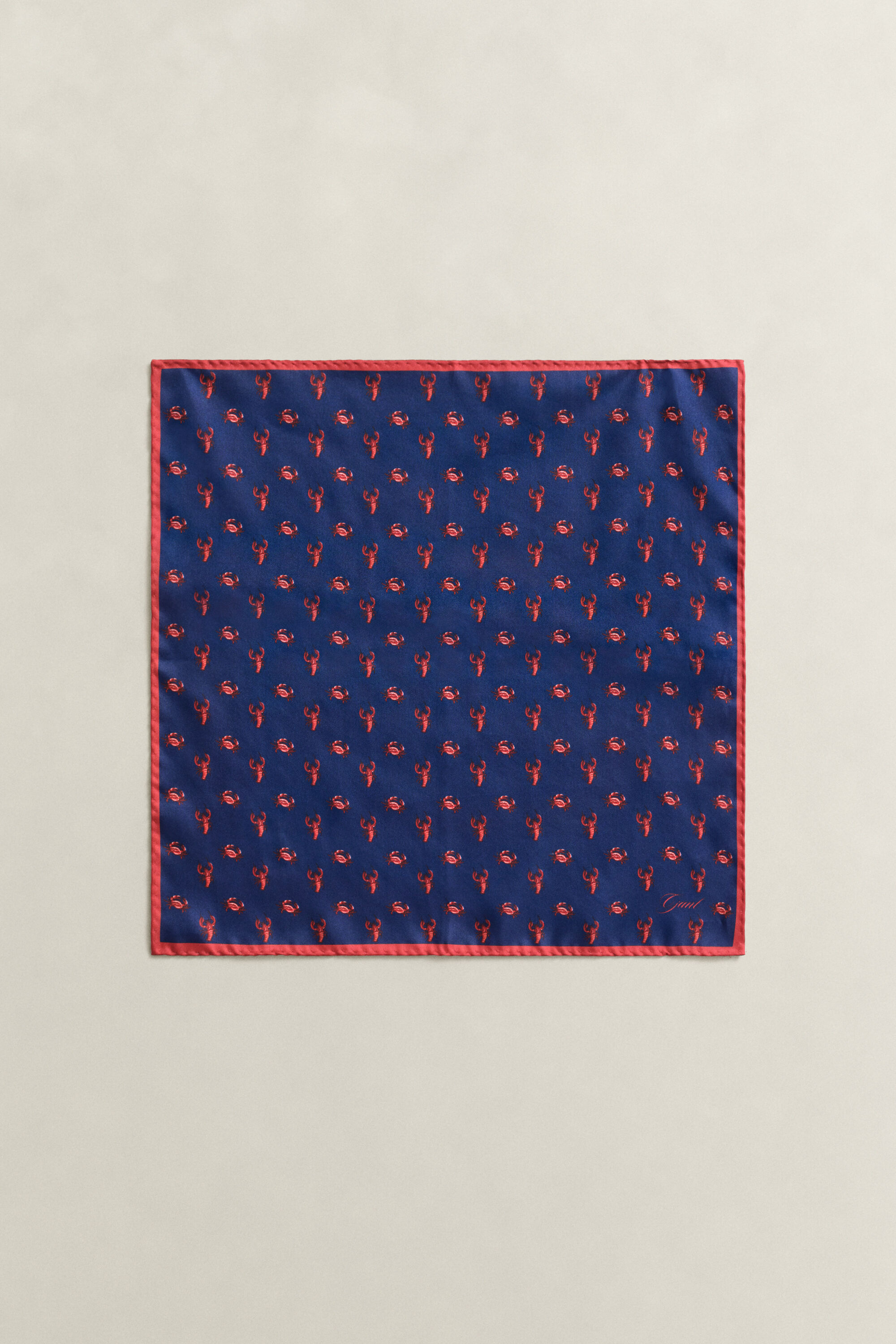 Pañuelo de bolsillo con estampado de cangrejos