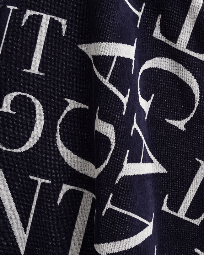 Toalla de playa con estampado Letter 100&nbsp;&times;&nbsp;180