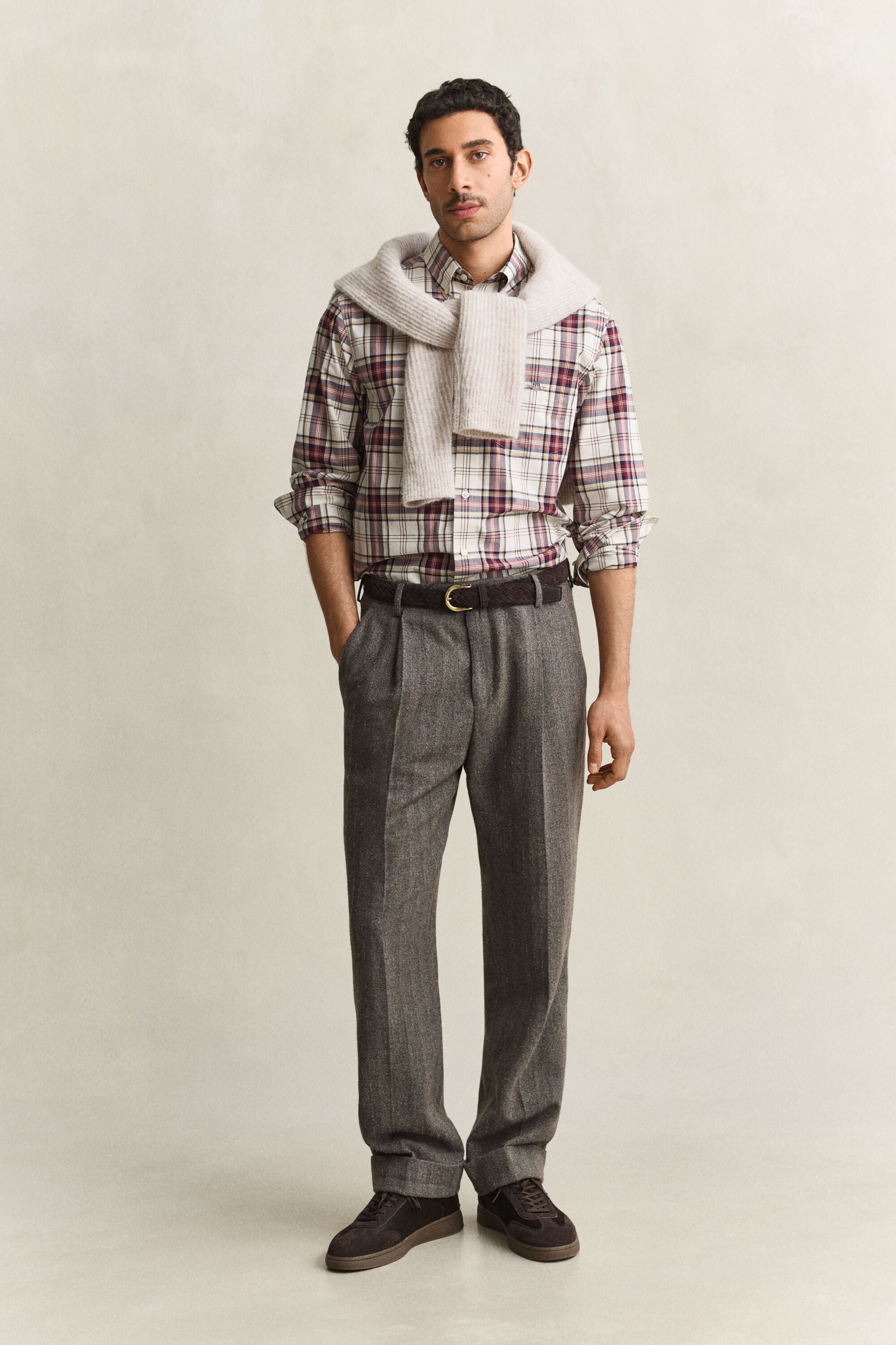 Camisa de popelina a cuadros