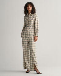 Camisa Slim Fit a cuadros con pinzas