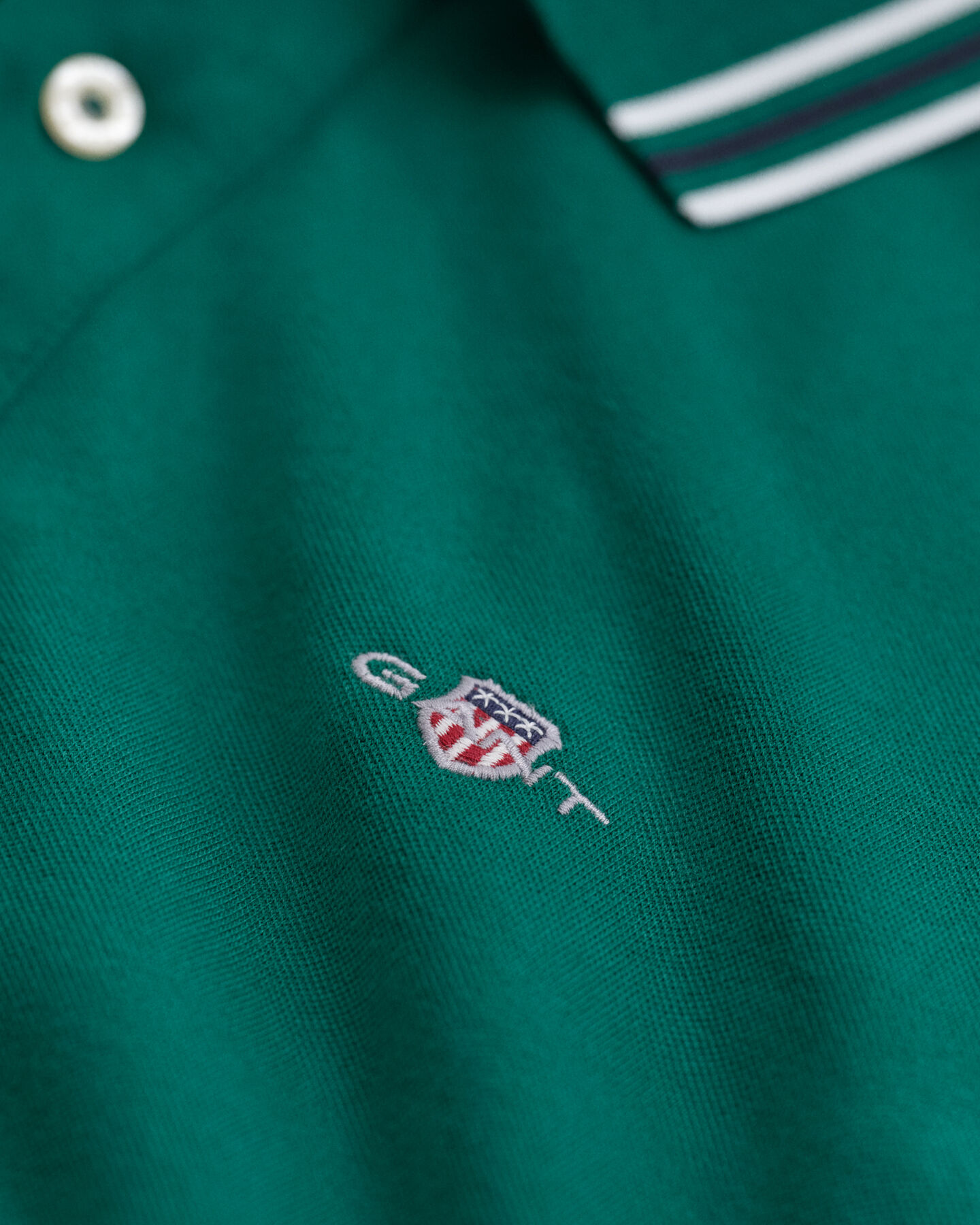 Polo de cuello con ribetes