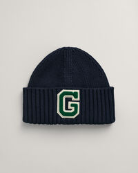 Gorro de punto acanalado con insignia G Teens