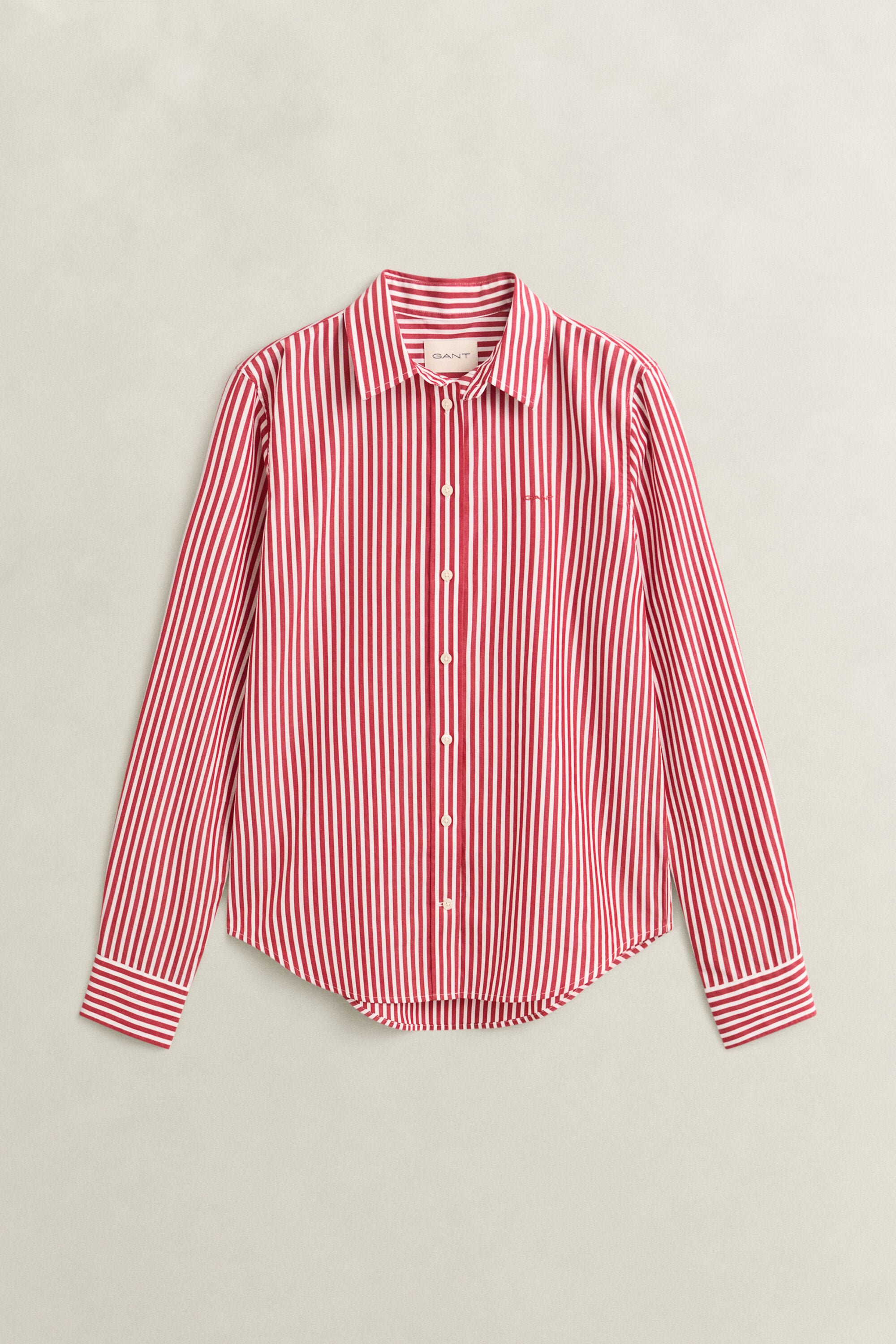Camisa de popelina Regular Fit clásica de rayas