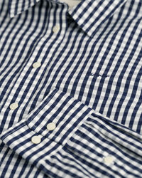 Camisa Regular Fit de popelina a cuadros Vichy