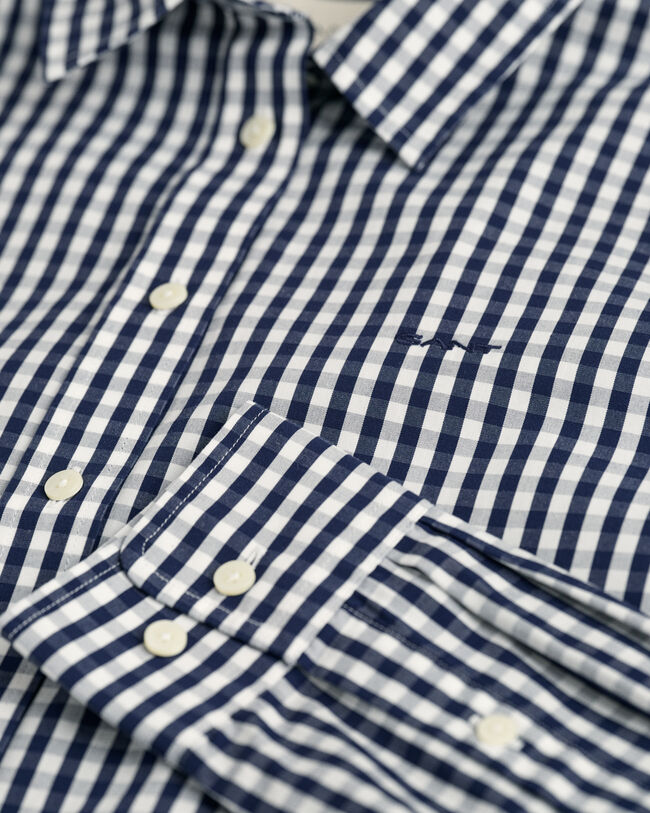 Camisa Regular Fit de popelina a cuadros Vichy