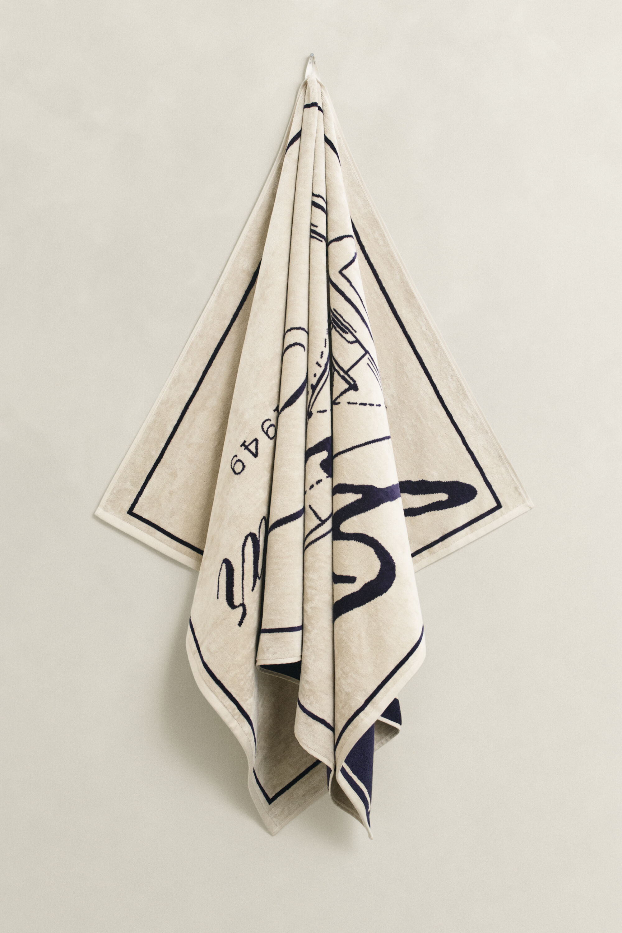 Toalla de playa con estampado Since 1949