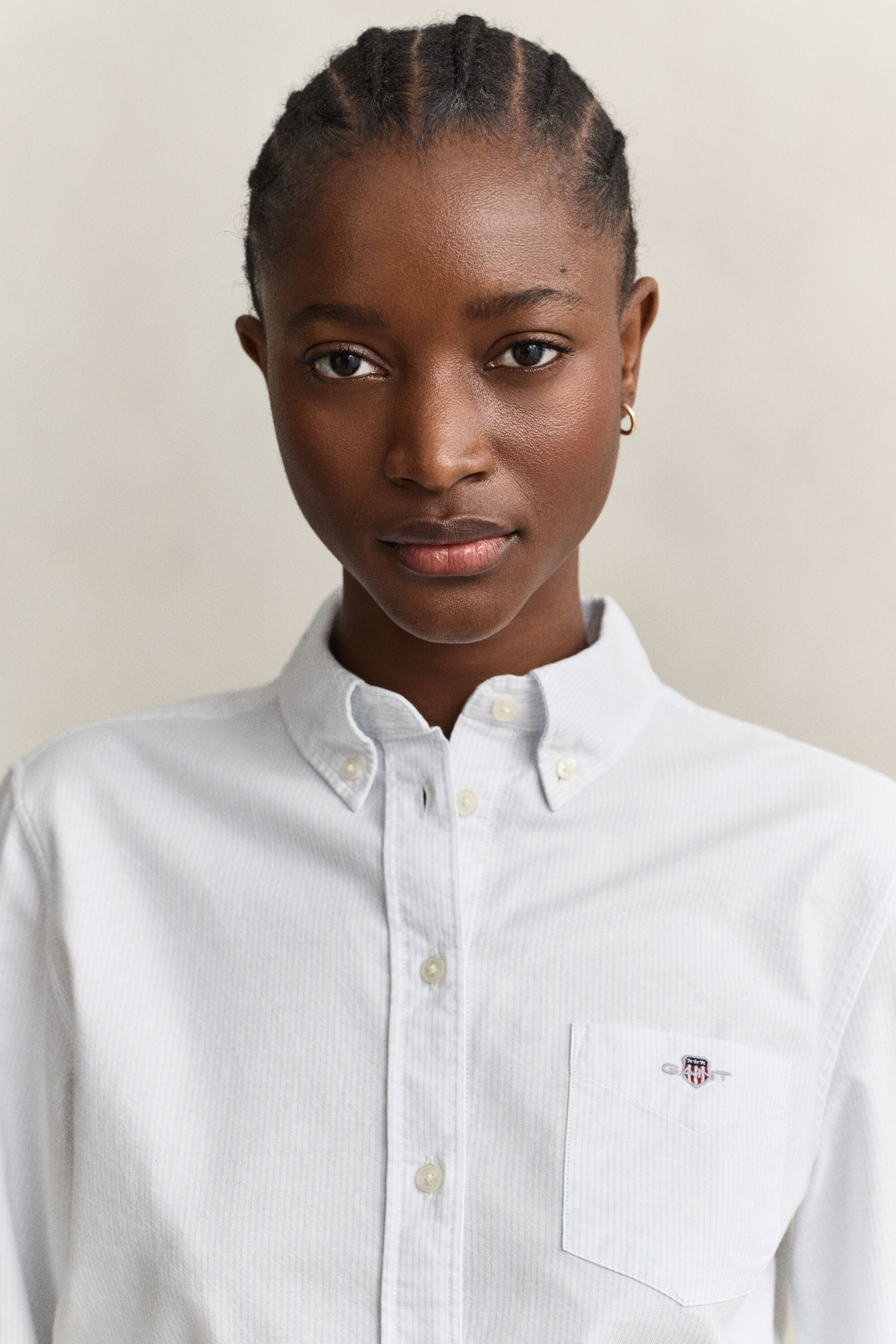 Camisa Oxford clásica a rayas