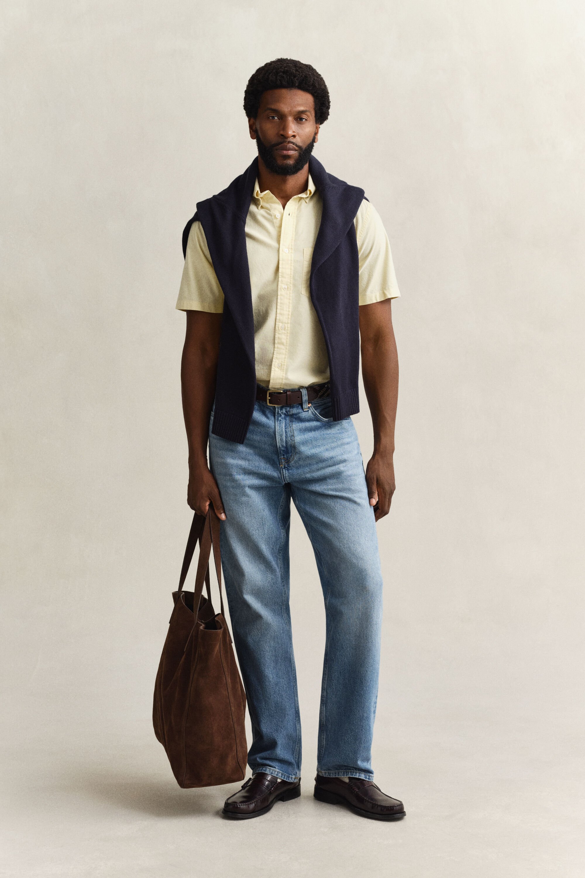 Camisa Oxford clásica de manga corta