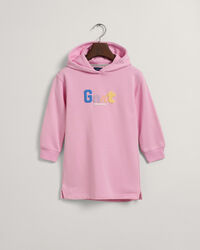 Vestido estilo sudadera con capucha estampado GANT Girls