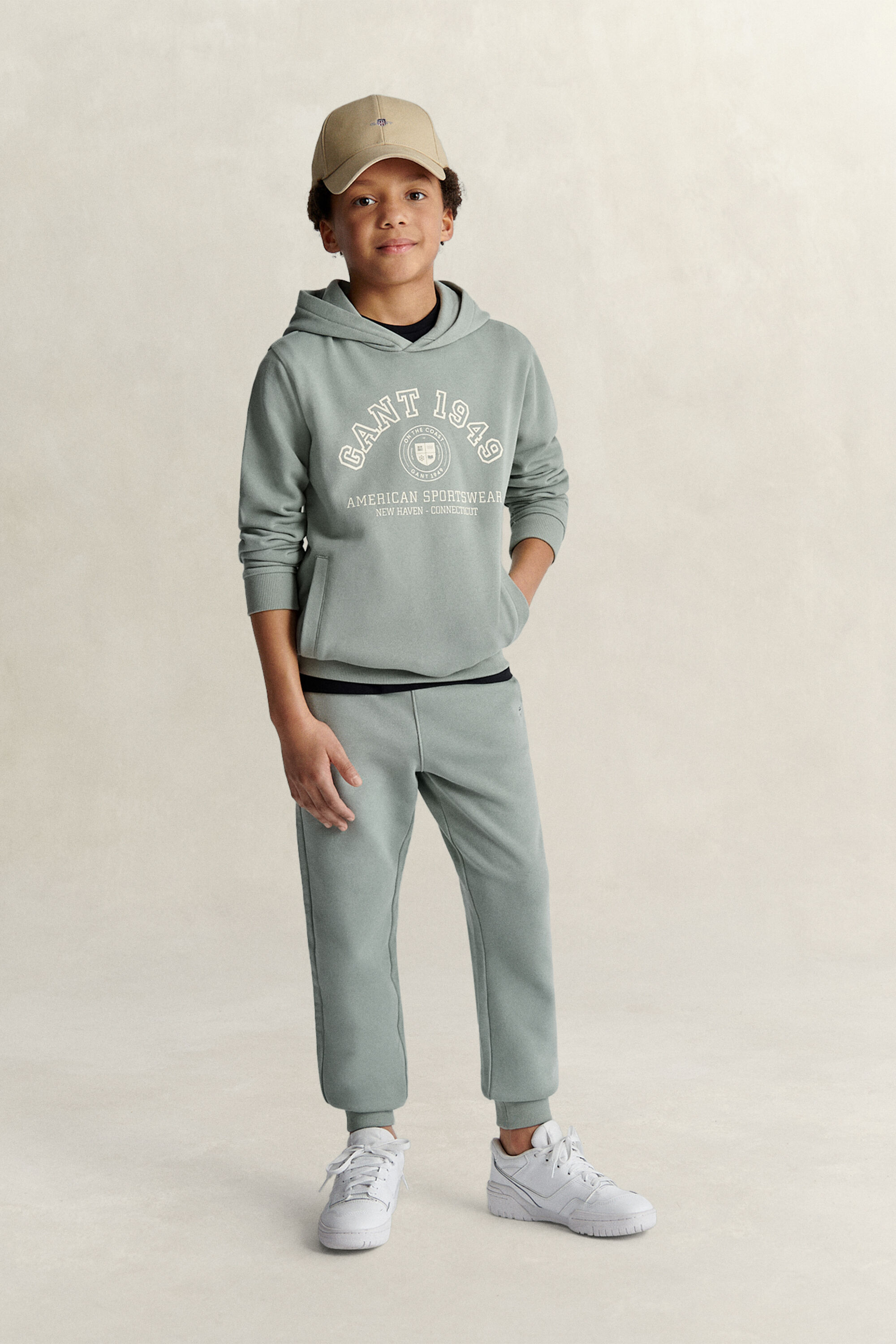 Sudadera con capucha y logotipo Collegiate Teen Boys