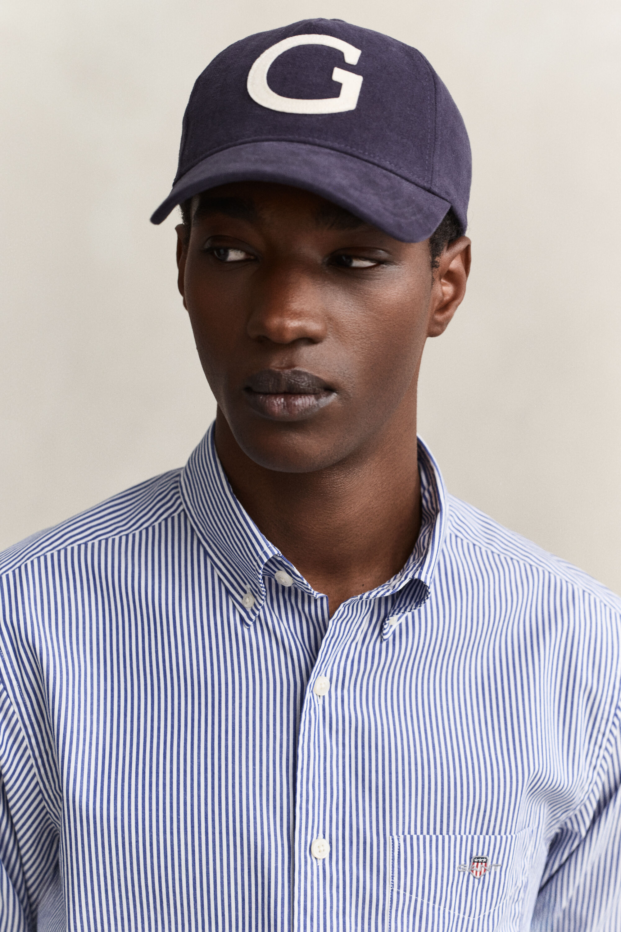 Camisa de popelina Regular Fit clásica de rayas