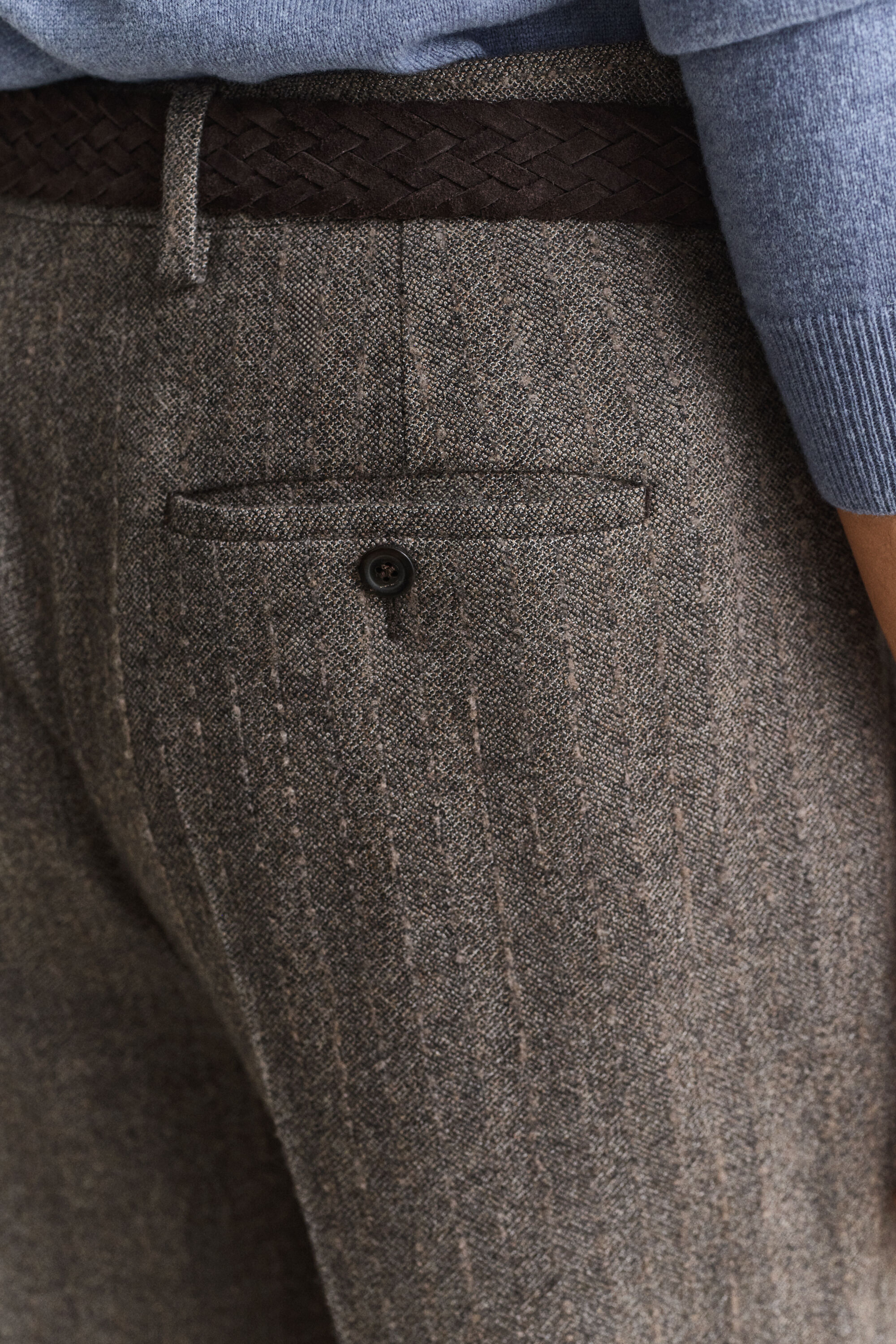 Pantalones de traje de raya diplomática
